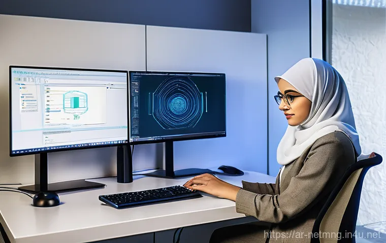 네트워크 실습 과정에서 자주 묻는 질문 - **Prompt 1: Focused Network Engineer in a Home Lab**
    "A vibrant, high-definition digital illustr...